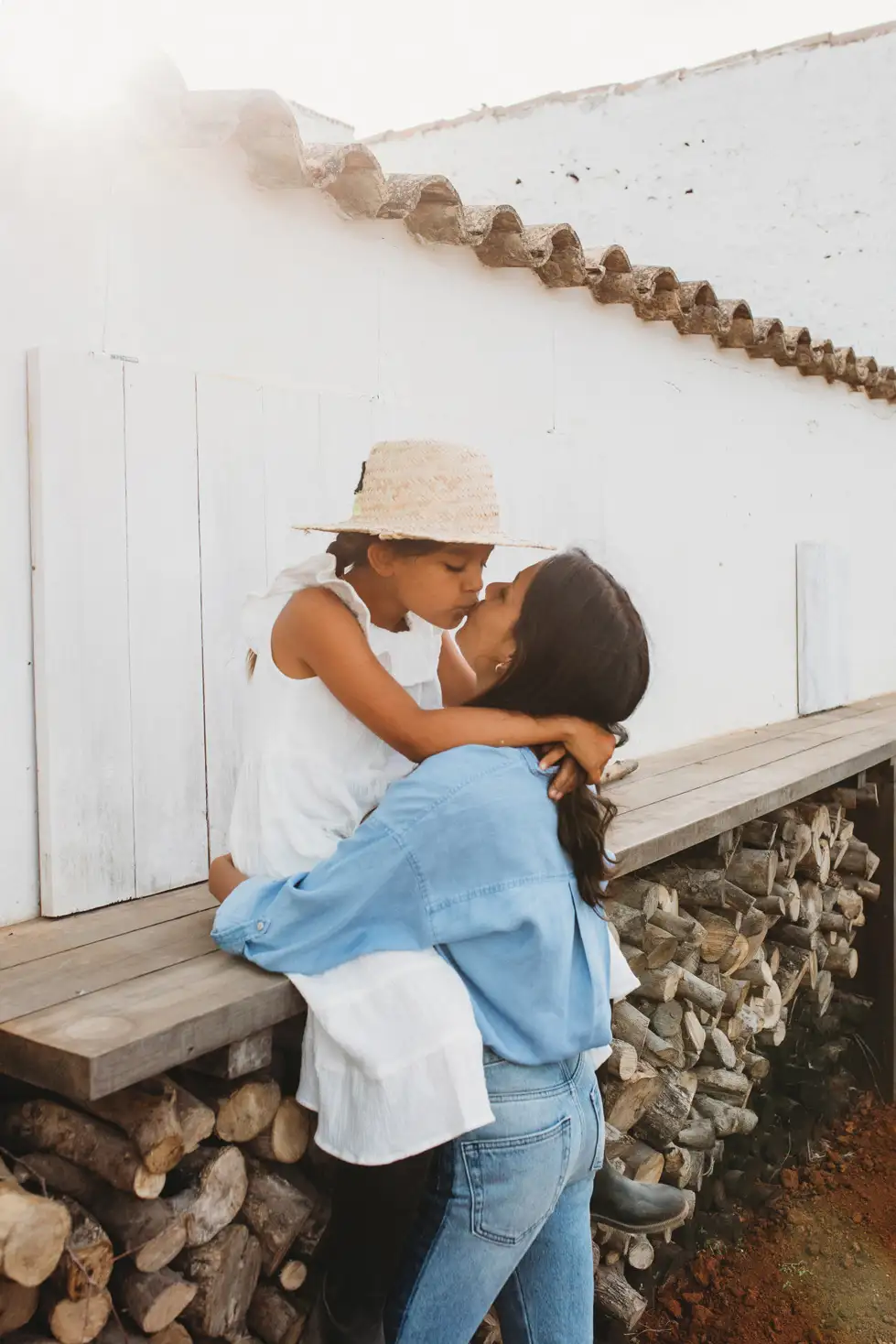 Renu Kashyap in Ibiza for The Grace Tales, kissing daughter